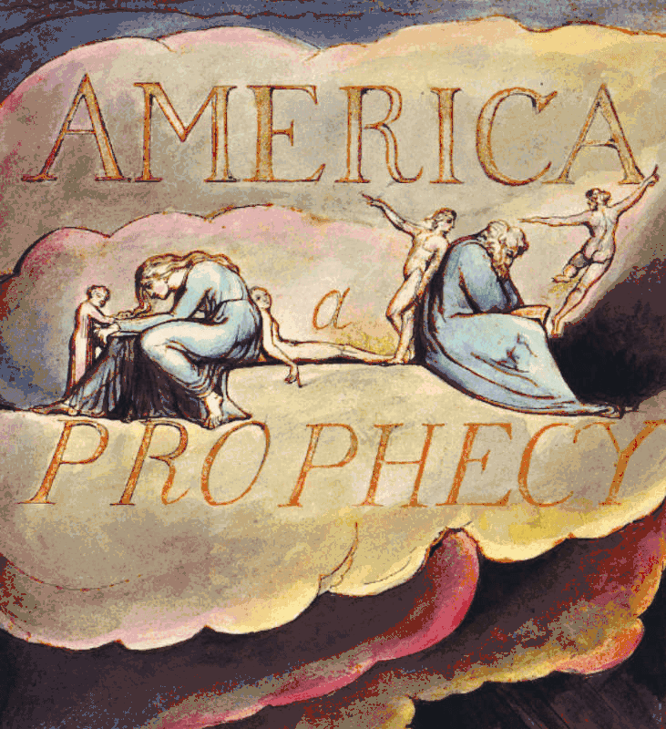 Details from William Blake's Illuminated Book America a Prophecy