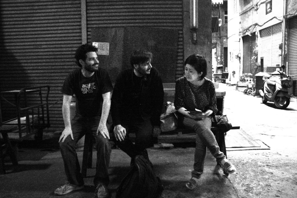 Mattin, Hong-Kai Wang, and Ron Hanson. Photo: Vivy Hsieh