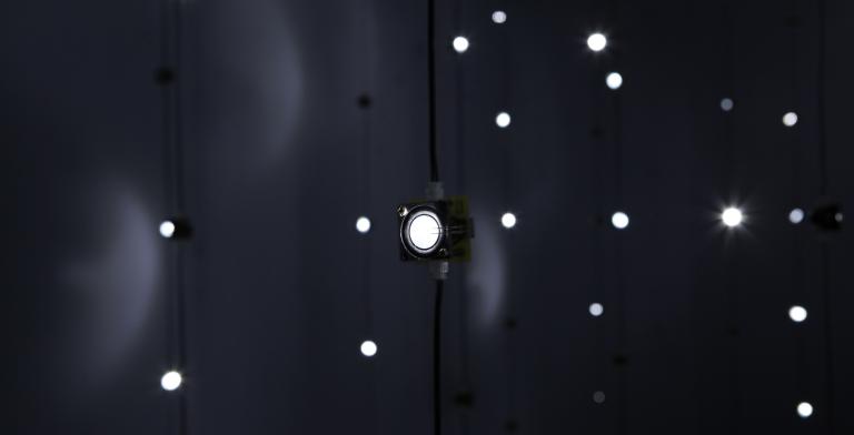 Wang Fujui's sound installation Sound Dots, 2010
