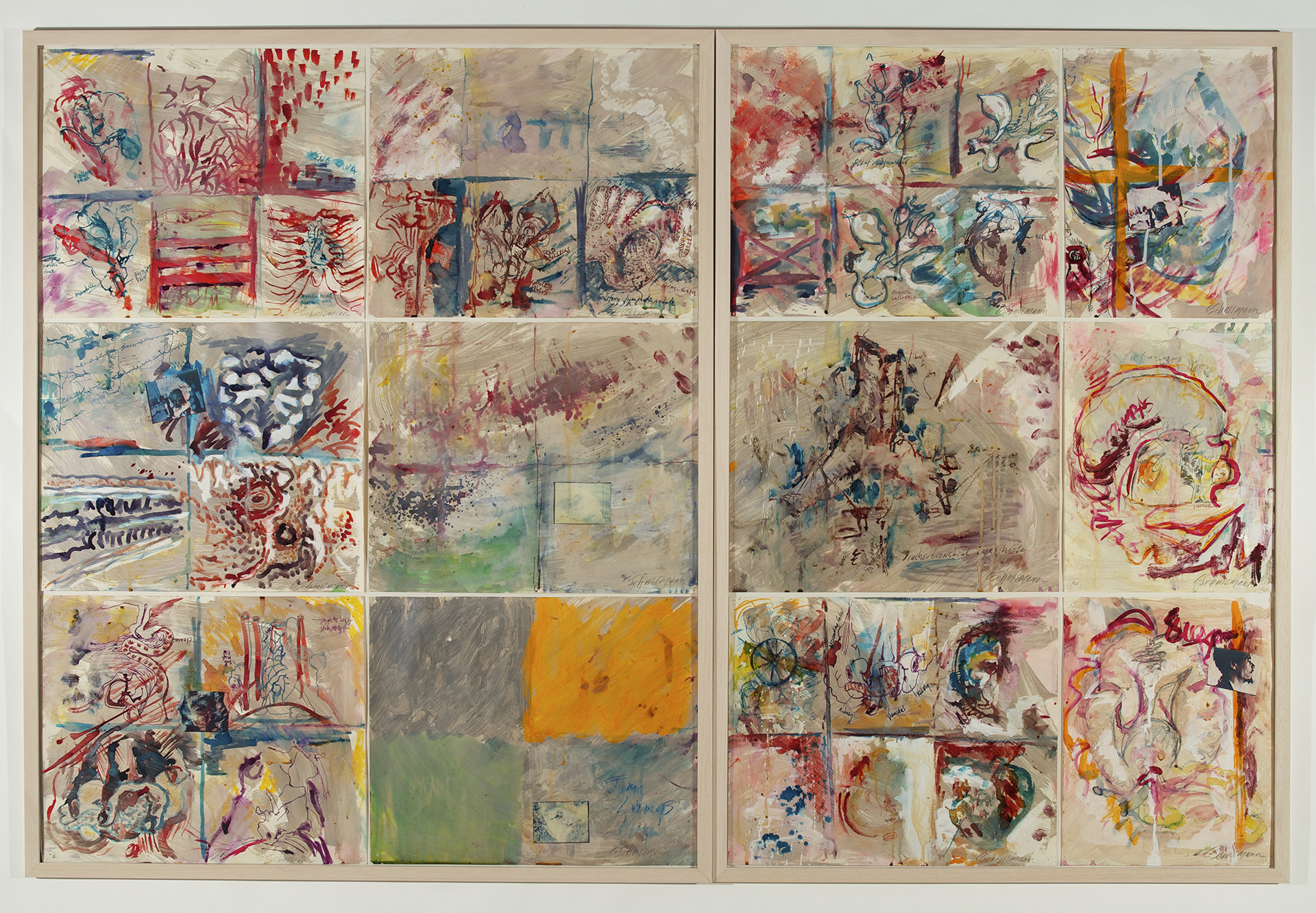 Carolee Schneemann, “Jim’s Lungs”, 1989.