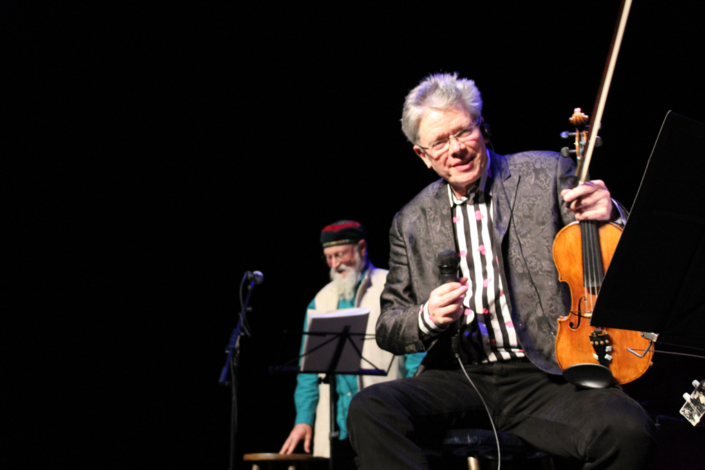 Kronos Quartet performance with Wu Man, Terry Riley and Laurie Anderson at Big Ears Festival 2015 (photo by author)