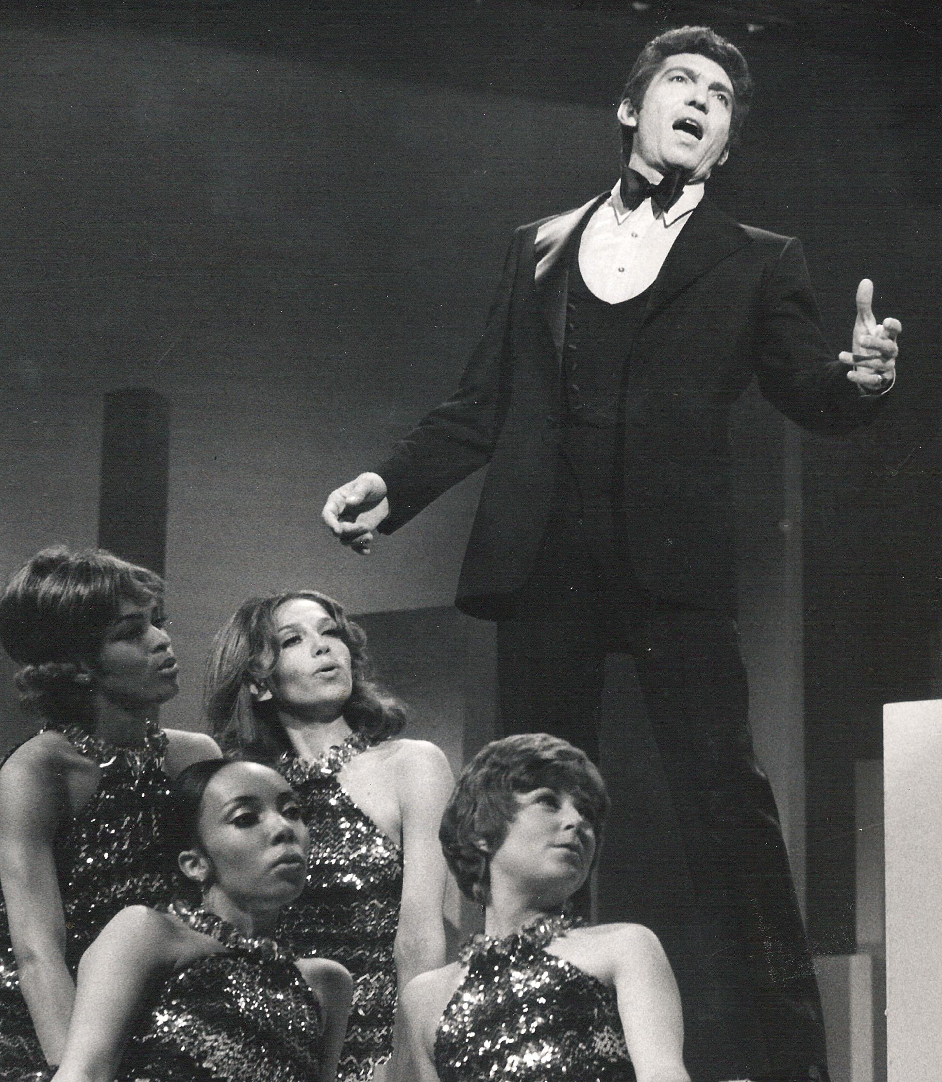 Photo of Sergio Franchi performing on the Ed Sullivan Show.