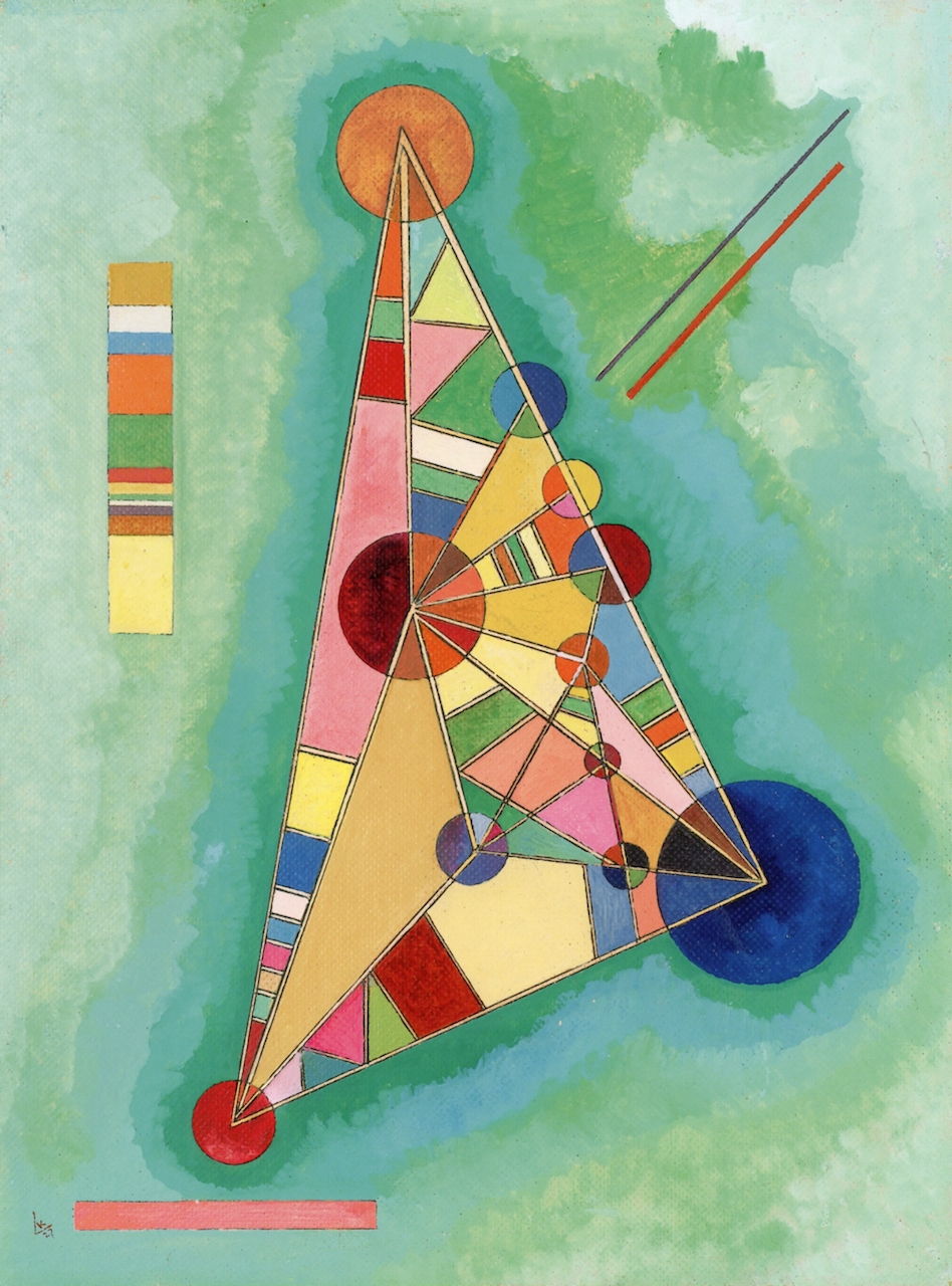Wassily Kandinsky, Multi-Colored Triangle (Variegation in the Triangle), 1927.