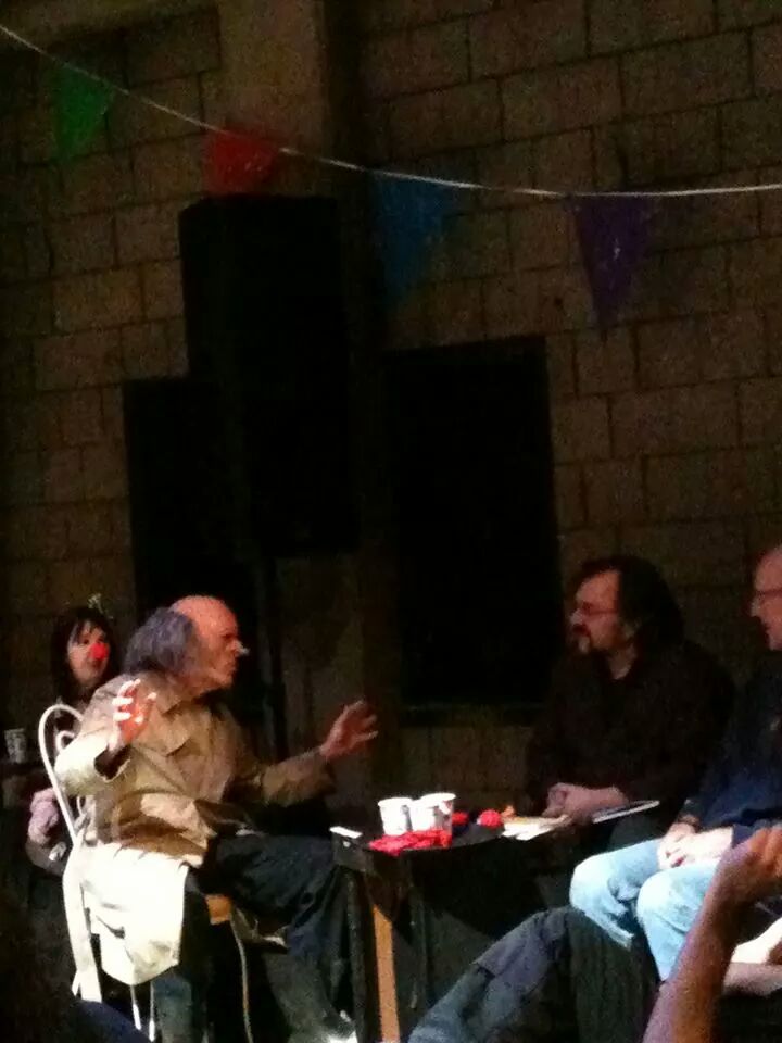 Kurt Gottschalk interviewing The  Residents, photo by Ariella Stok