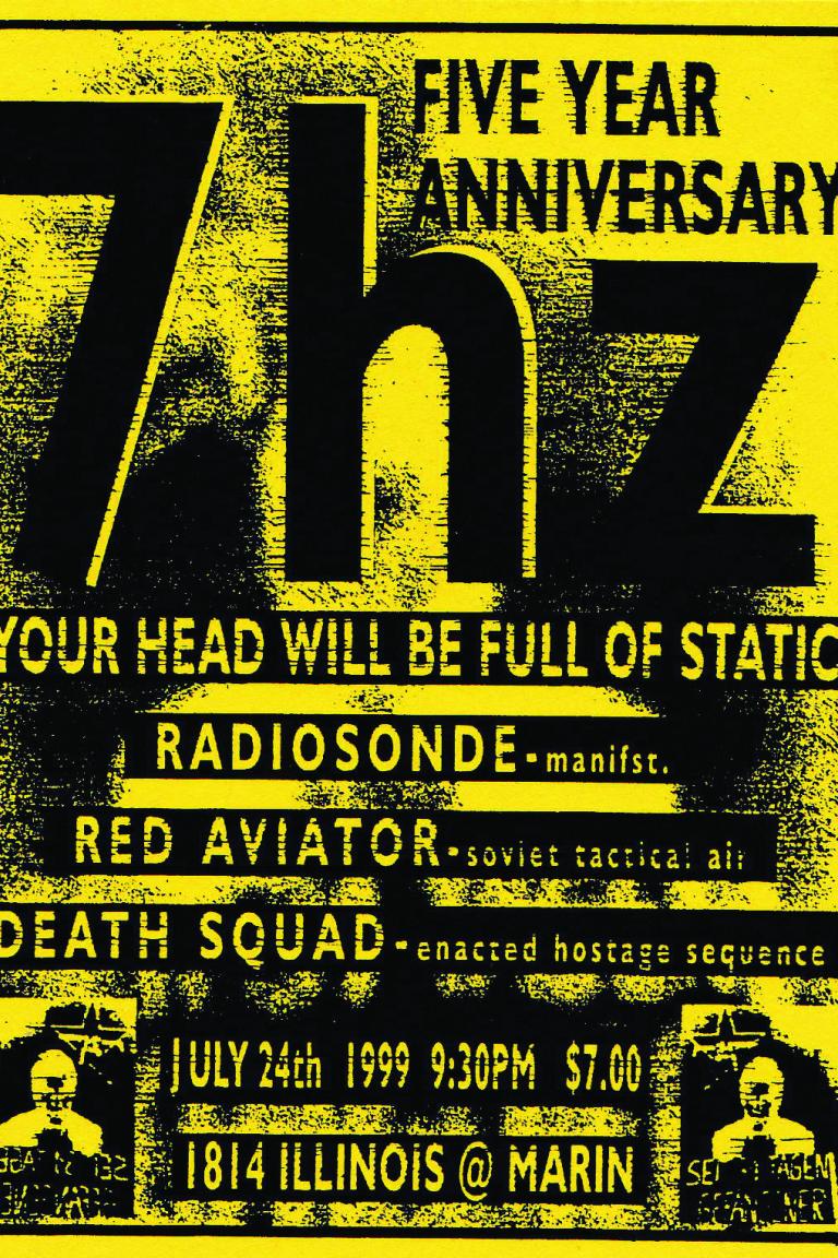 7hz five year anniversary flier