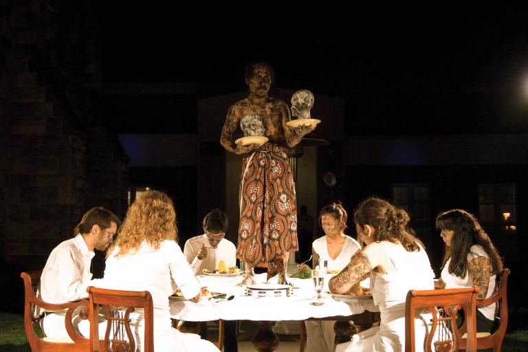 Entang Wiharso, Eating Identity, 2008, photo by Charles Quigg