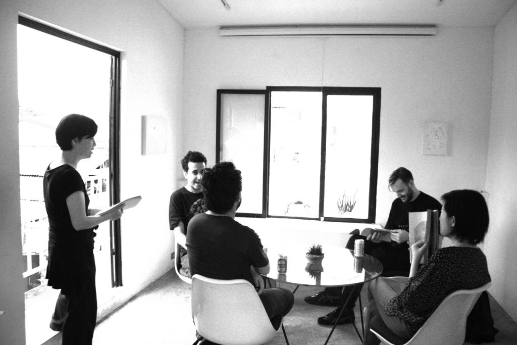 Mattin, Hong-Kai Wang, Mark Hanson and Ron Hanson at Z-Space. Photo: Vivy Hsieh