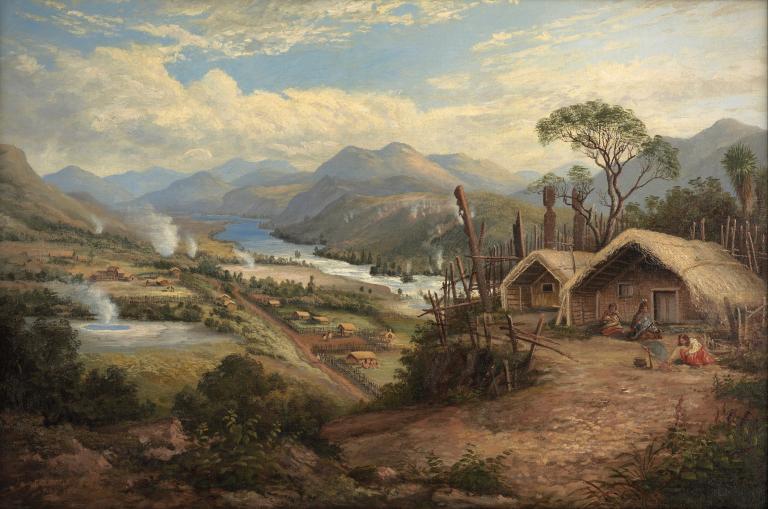 Charles Blomfield, Orakei Korako on the Waikato.