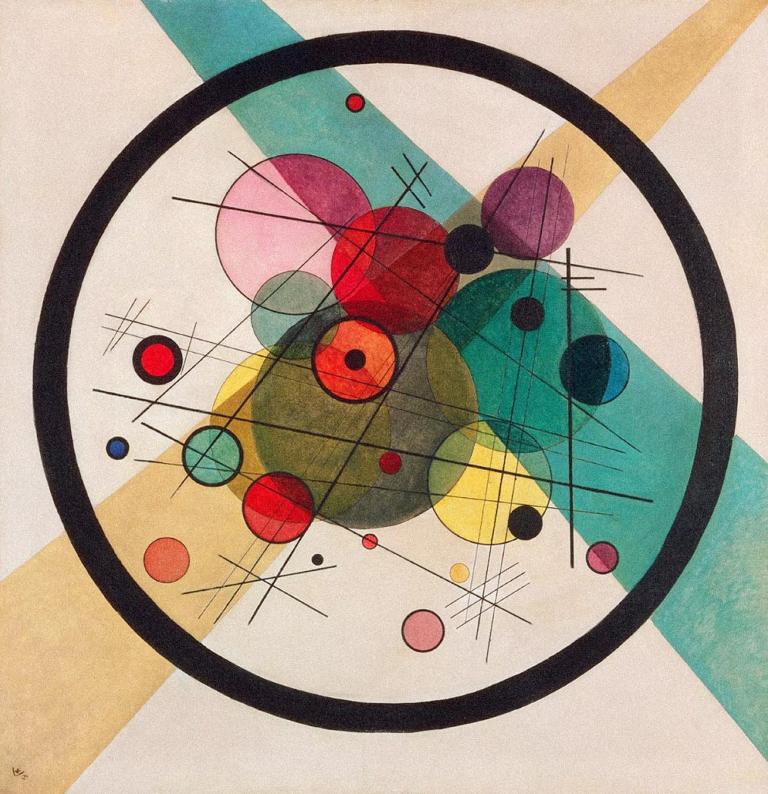 Wassily Kandinsky, Circles in a Circle, 1923.