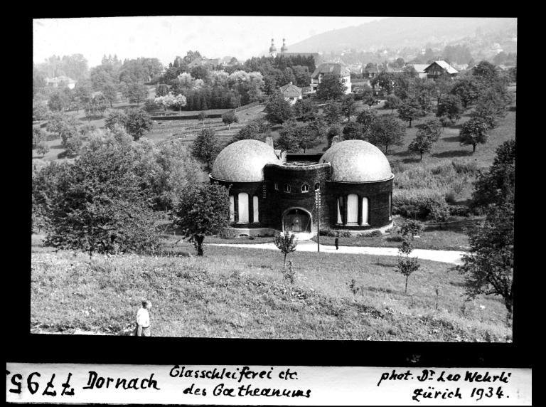 Goetheanum, Dornach, 1934. Photograph by Leo Wehrli.