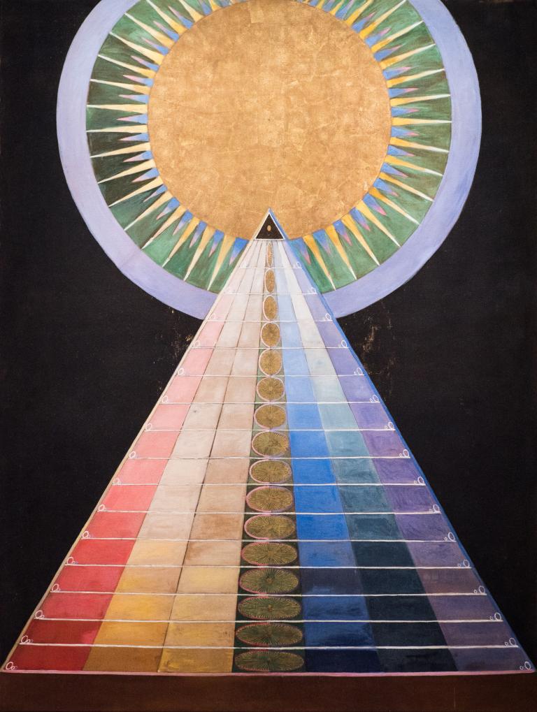 Hilma af Klint, Altarpieces, Nos. 1–3, Group X, 1915. Hilma af Klint Foundation.