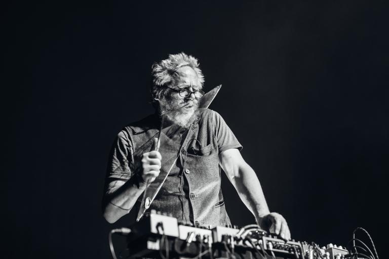 Justice Yeldham performing at Soft Centre 111 Festival, 2019 at Casula Powerhouse Arts Centre in Sydney. Photo by Jordan Munns.