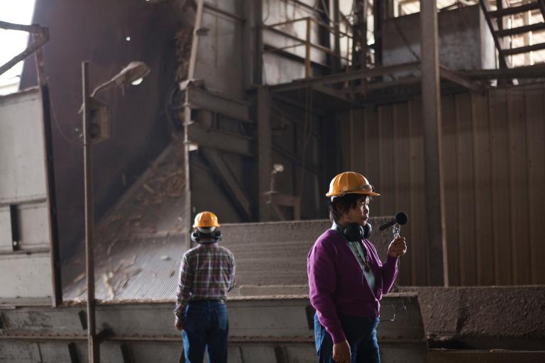 Hong-Kai Wang, "Music While We Work" (2011), a participatory project developed with former sugar factory workers in Huwei, Yunlin, Taiwan. Photo by You-Wei Chen.