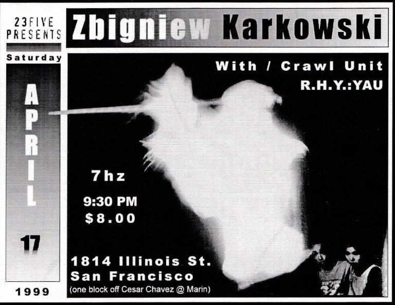 Zbigniew Karkowski at 7hz flier
