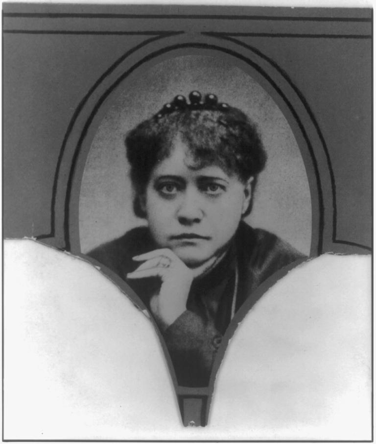 Helena Petrovna Blavatsky, head-and-shoulders portrait.