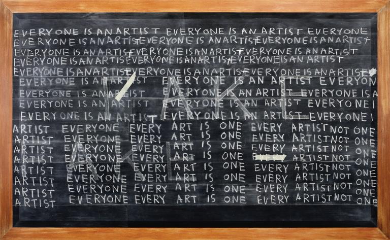 Jumaldi Alfi, Blackboard Series ‘fake’, 2010