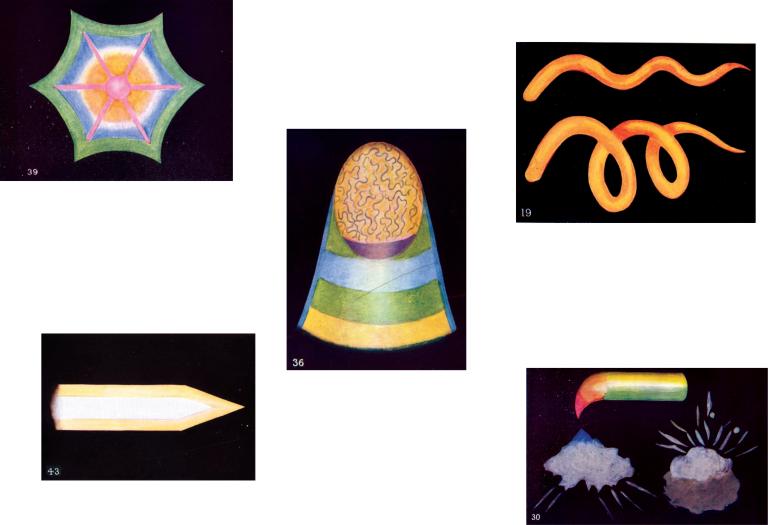 Illustrations from Thought-Forms by John Varley Jr., Mr Prince, and Miss Macfarlane, 1905.